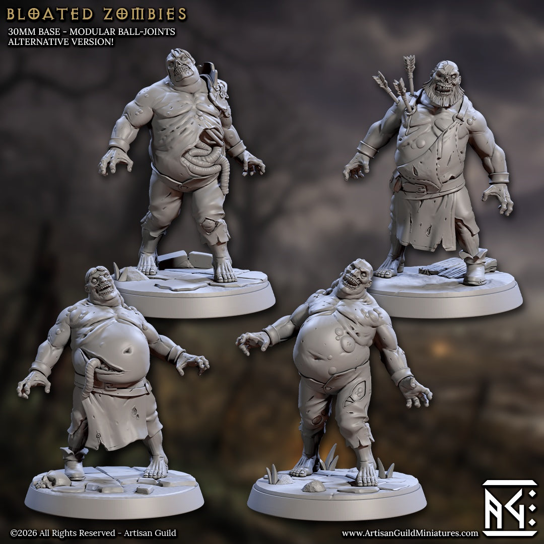 Bloated Zombie – Dungeons & Dragons Monster – Resin Tabletop Miniature